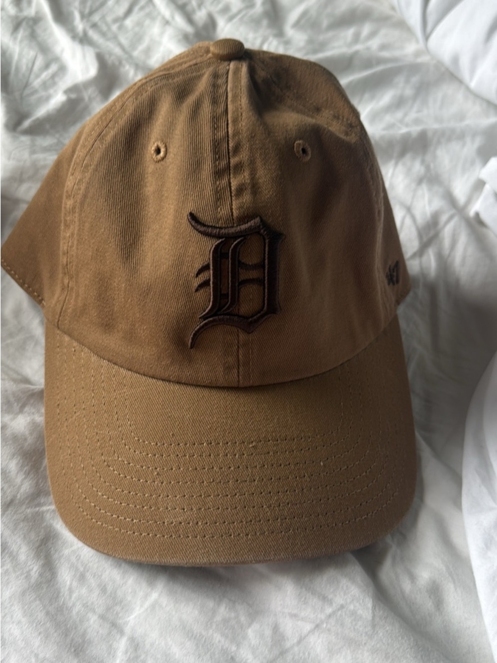 47 Brown Detroit 'D' Twill Baseball Cap